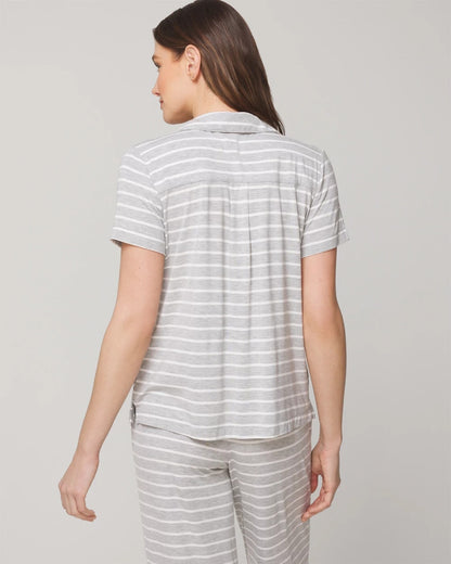 Soma Short Sleeve Notch Collar Pajama Top