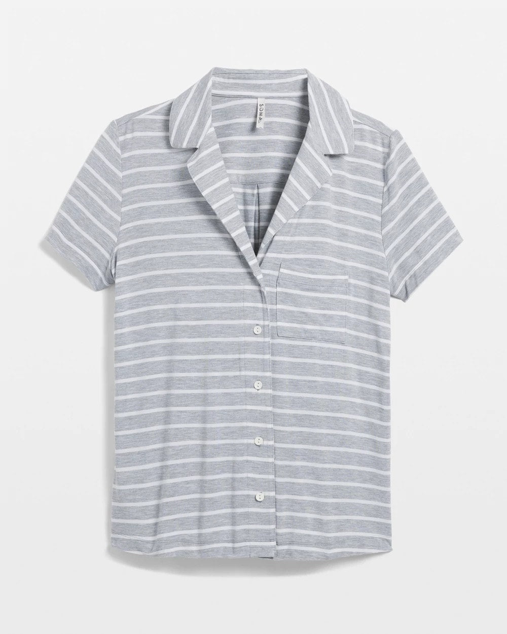 Soma Short Sleeve Notch Collar Pajama Top