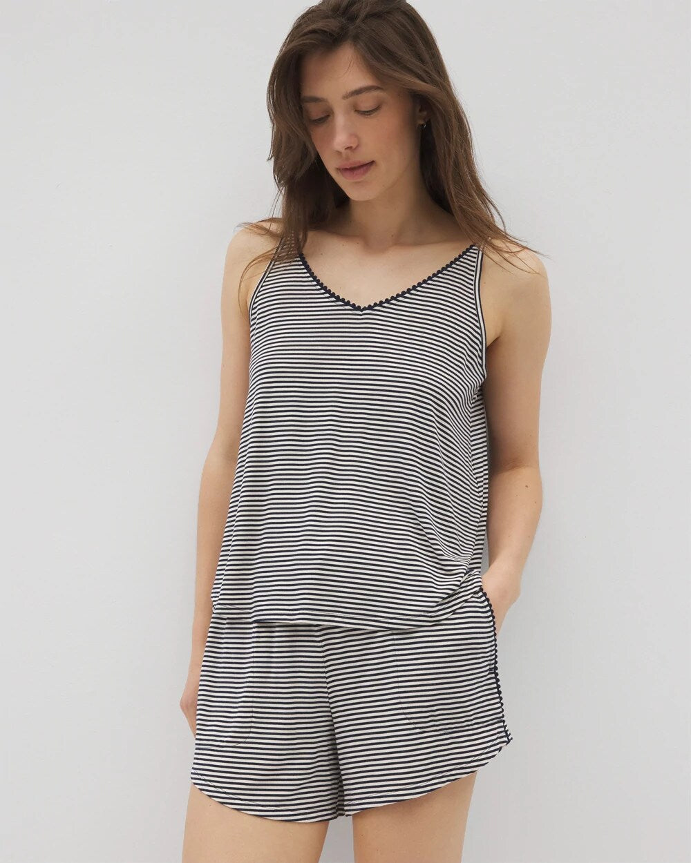 Soma Pom Trim Pajama Cami