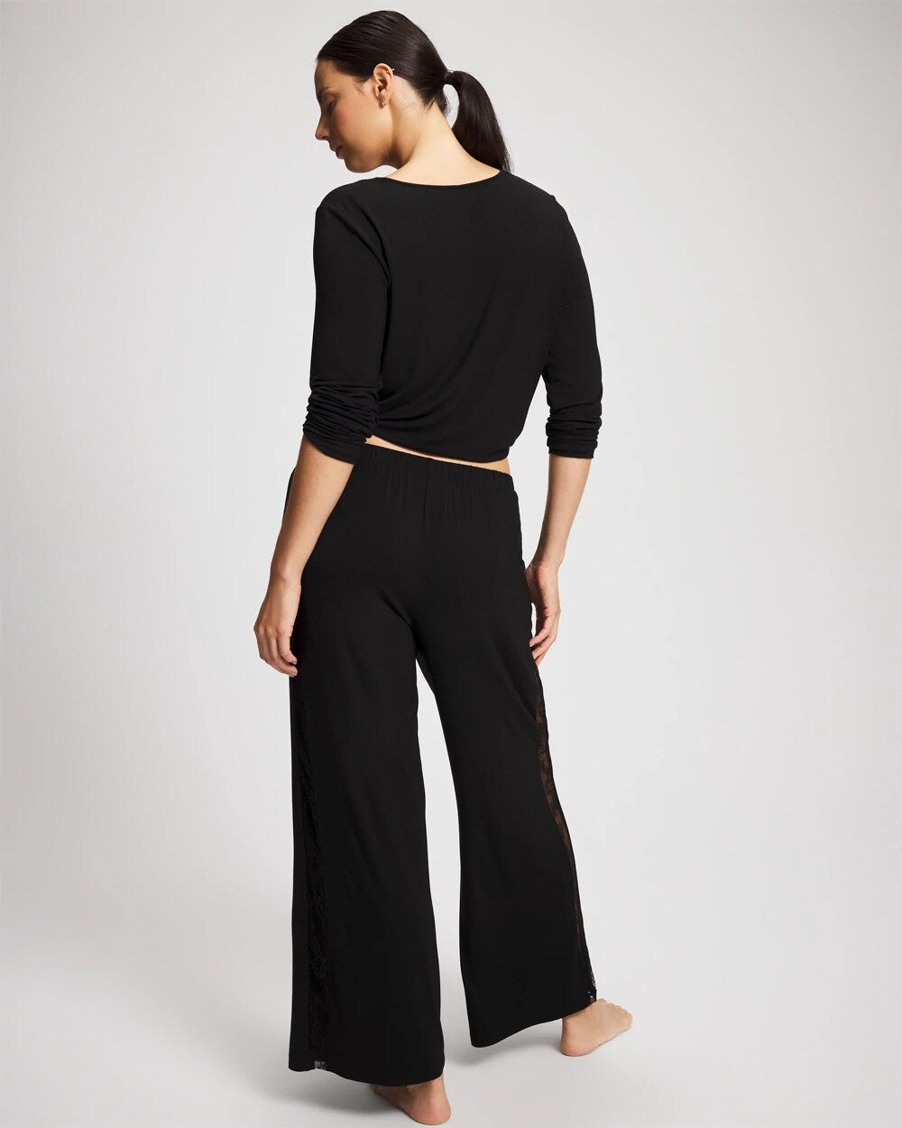 Soma Lace Relaxed Wide Leg Pajama Pant