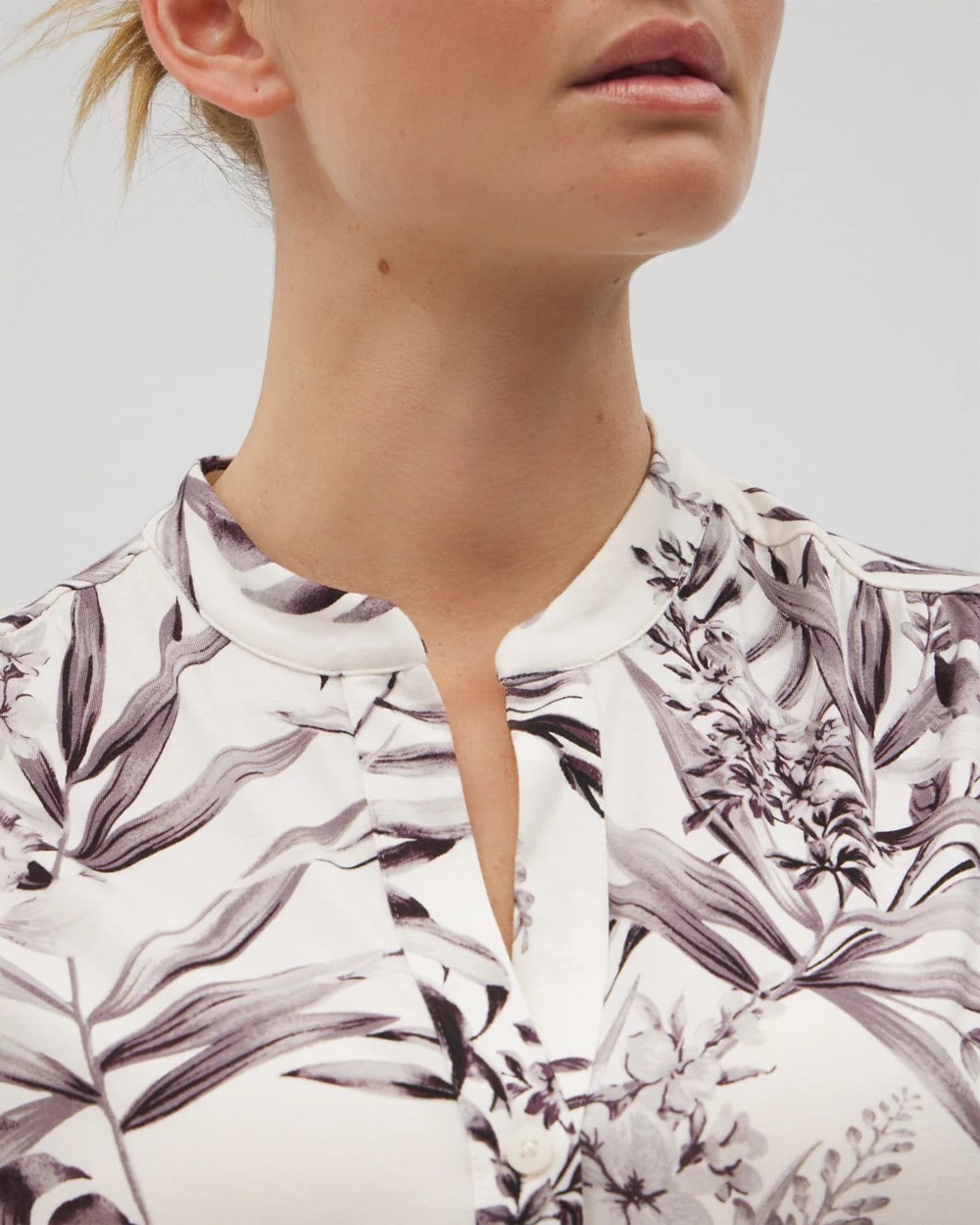Soma Short-Sleeve Button-Front Pajama Top