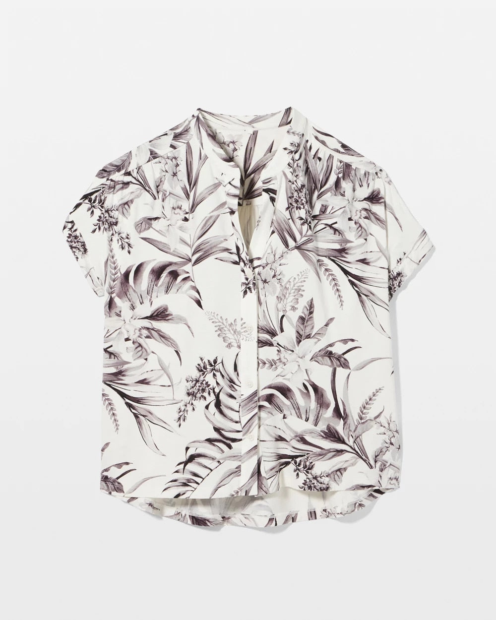 Soma Short-Sleeve Button-Front Pajama Top