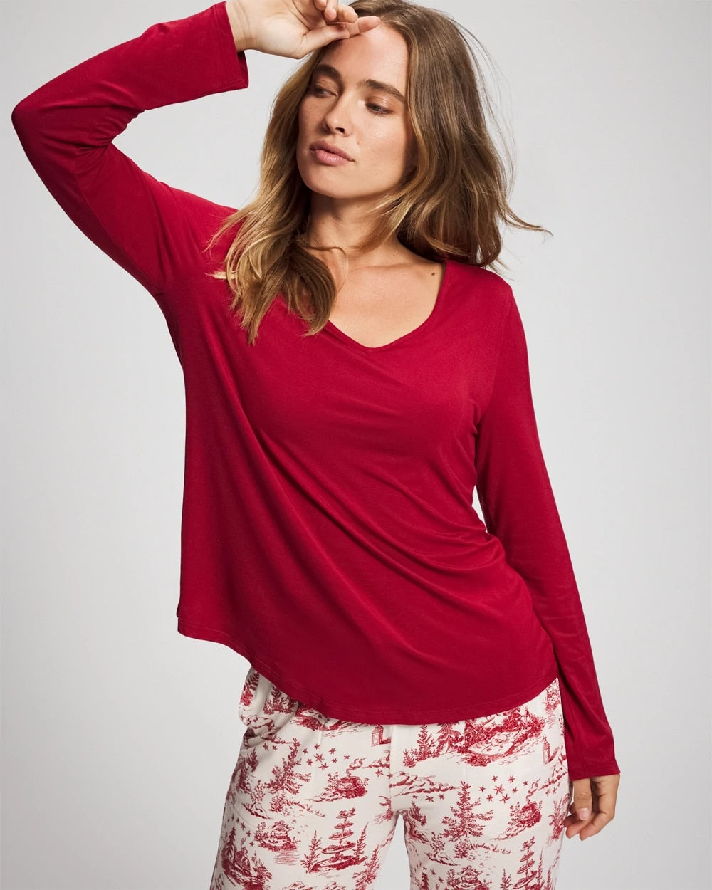 Soma Classic Long Sleeve Pajama Top