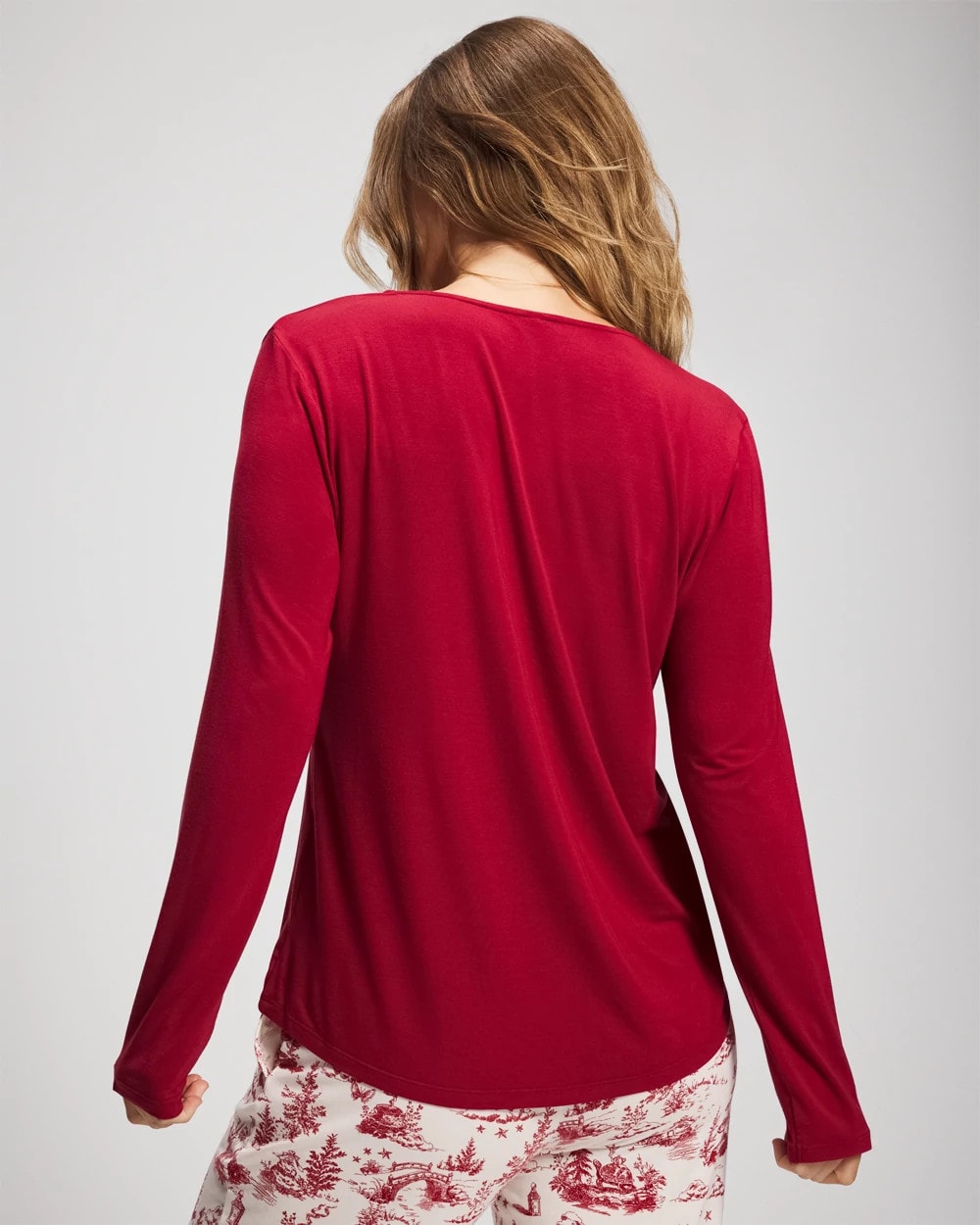 Soma Classic Long Sleeve Pajama Top