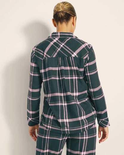 Soma Super Soft Long-Sleeve Notch Collar Pajama Top