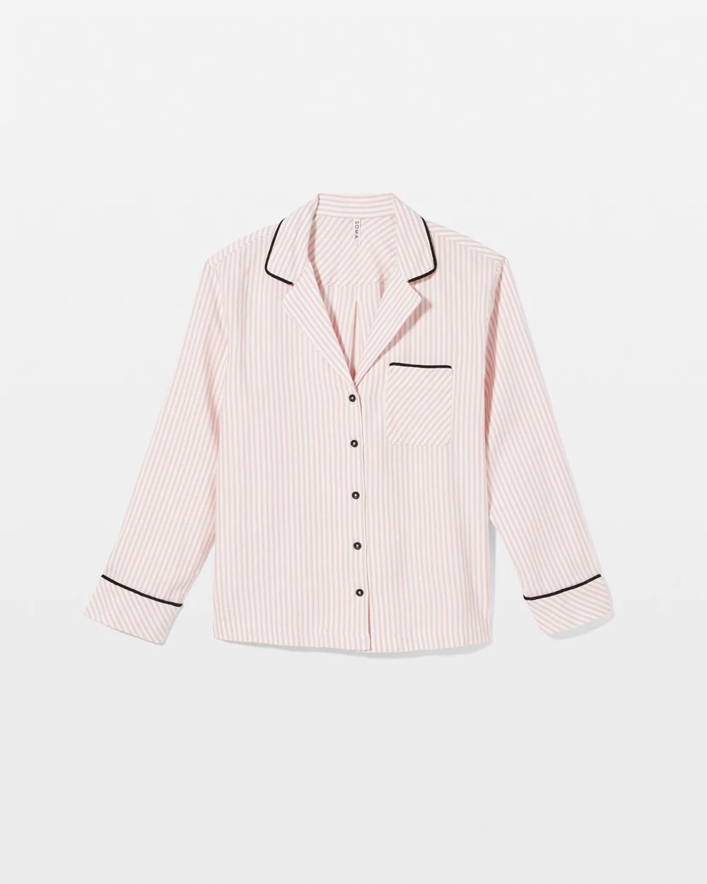 Soma Long-Sleeve Notch Collar Pajama Top
