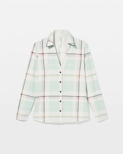 Soma Long-Sleeve Notch Collar Pajama Top