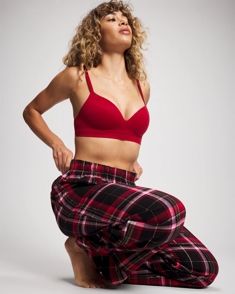 Soma Velvet Piped Relaxed Pajama Pant