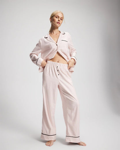 Soma Velvet Piped Relaxed Pajama Pant