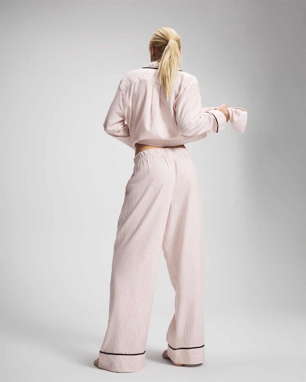 Soma Velvet Piped Relaxed Pajama Pant
