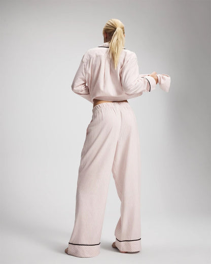 Soma Velvet Piped Relaxed Pajama Pant