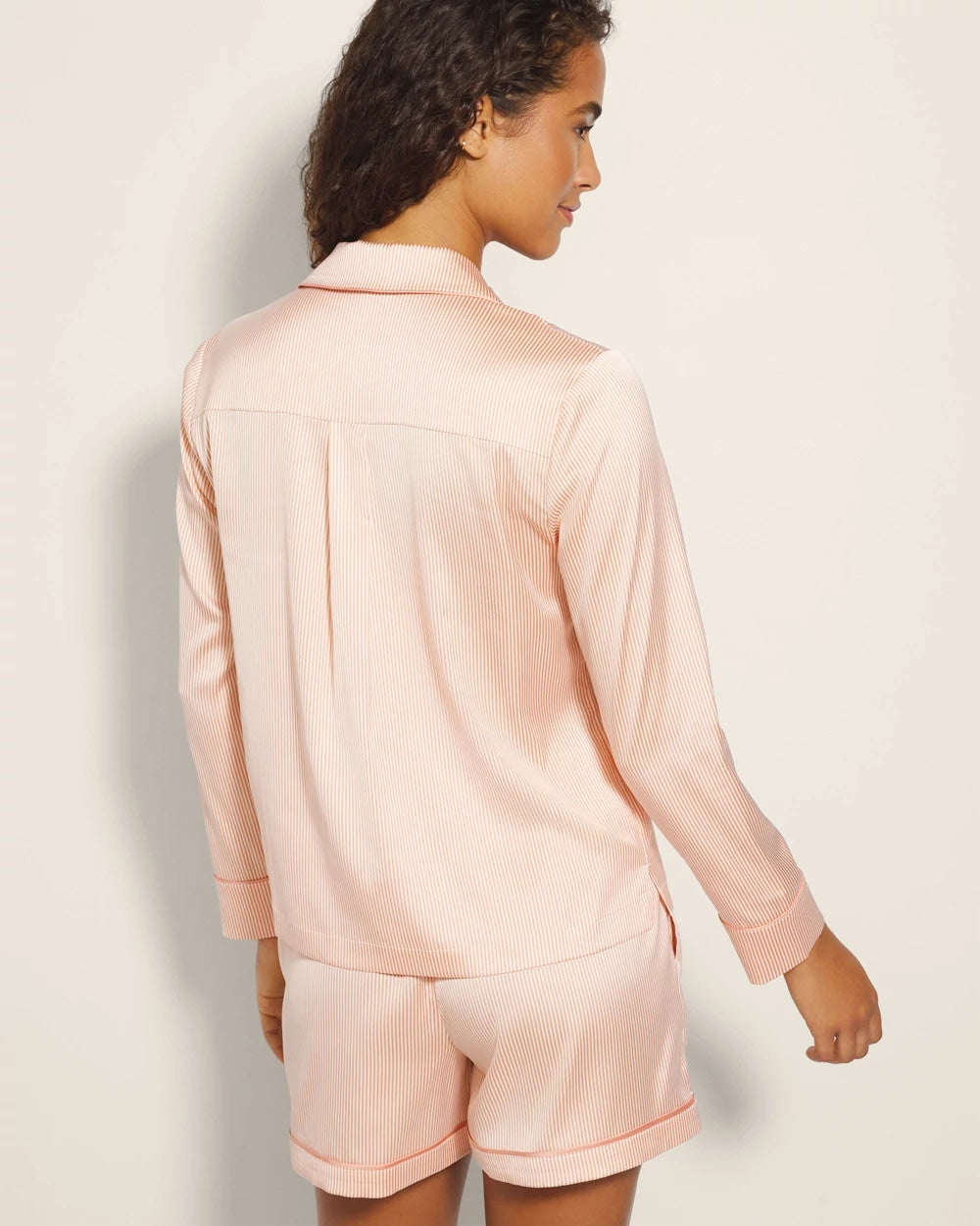 Soma Long-Sleeve Notch Collar Pajama Top