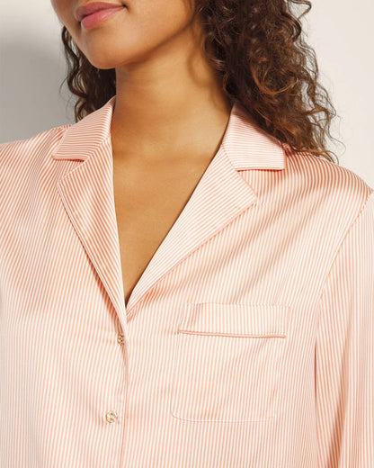 Soma Long-Sleeve Notch Collar Pajama Top