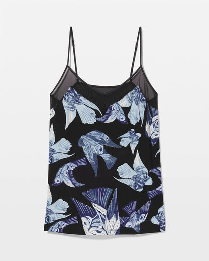 Soma Mesh Trim Pajama Cami