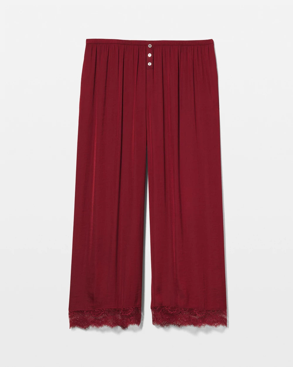 Soma Lace Trim Crop Pajama Pant