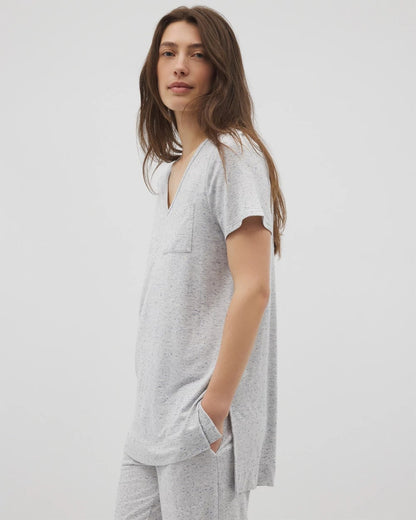 Soma Slub Short Sleeve Tunic Pajama Tee