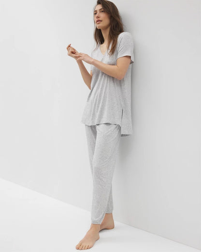 Soma Slub Short Sleeve Tunic Pajama Tee