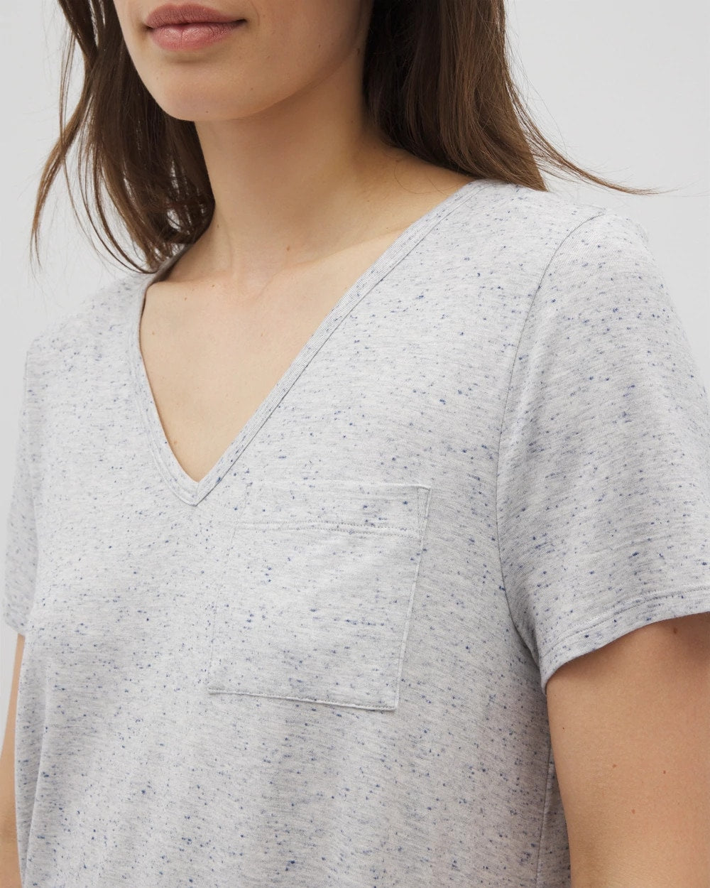 Soma Slub Short Sleeve Tunic Pajama Tee