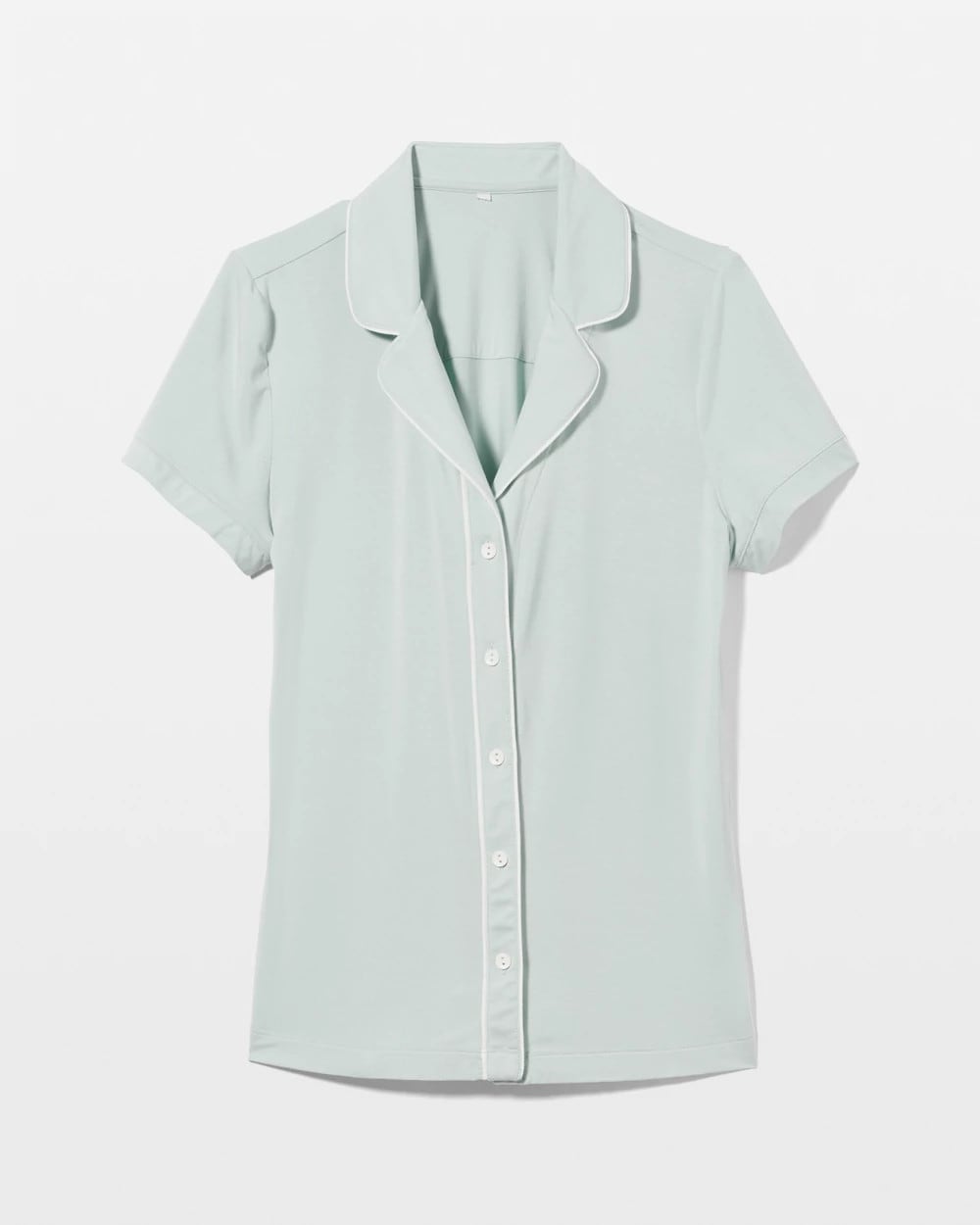 Soma Solid Short Sleeve Notch Collar Pajama Top