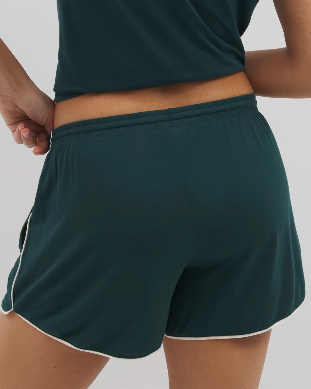 Soma Solid Piped Pajama Shorts