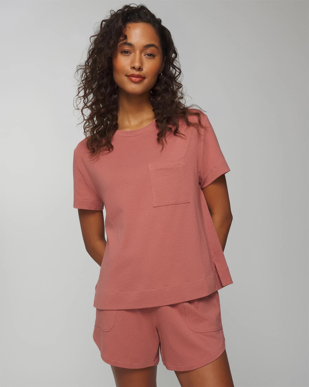 Soma Short-Sleeve Pocket Pajama Tee