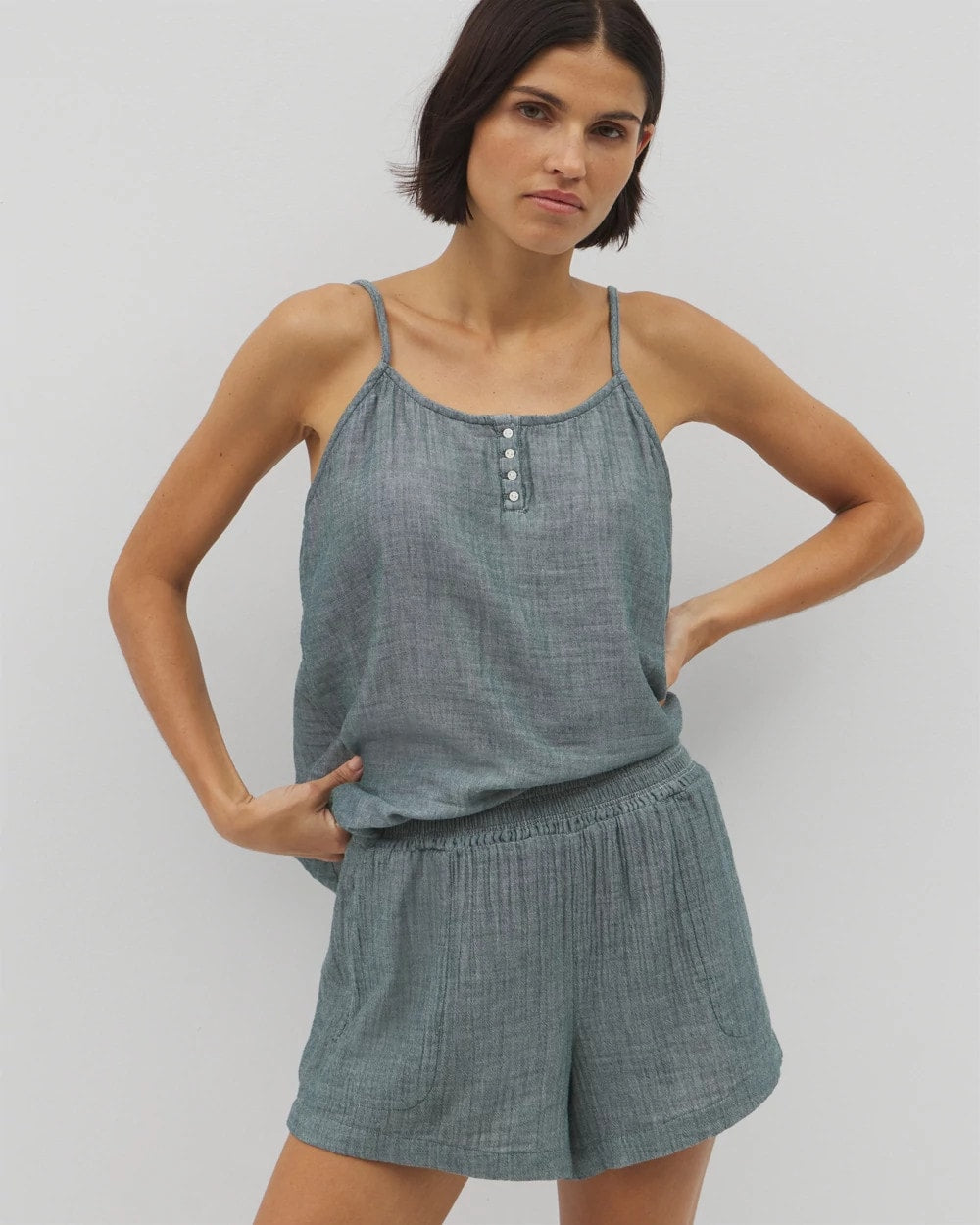 Soma Cotton Gauze Pajama Shorts