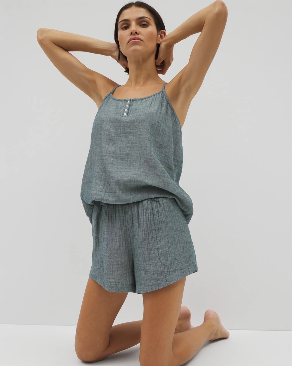 Soma Cotton Gauze Pajama Shorts