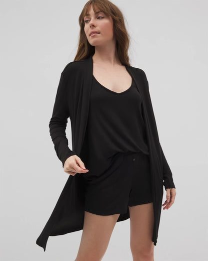 Soma Lightweight Rib Knit Long Sleeve Wrap