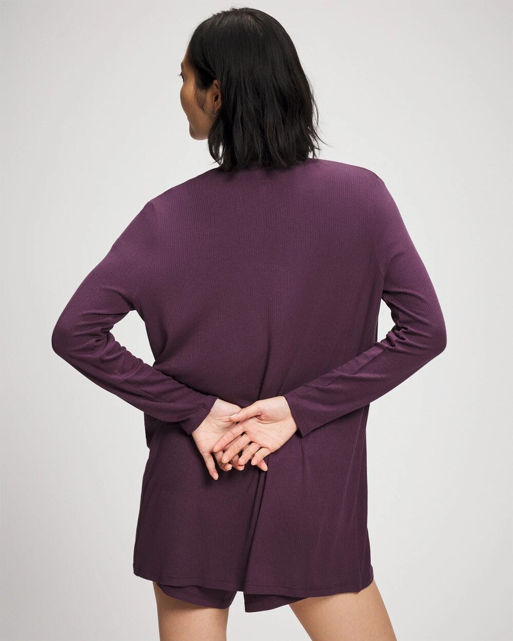 Soma Lightweight Rib Knit Long Sleeve Wrap