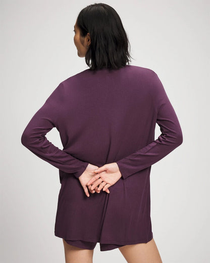 Soma Lightweight Rib Knit Long Sleeve Wrap
