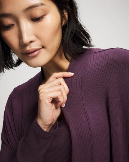 Soma Lightweight Rib Knit Long Sleeve Wrap
