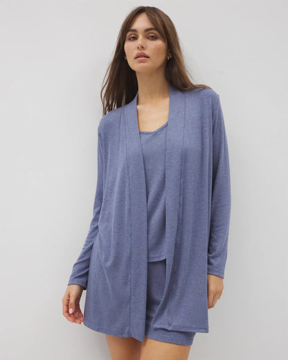 Soma Lightweight Rib Knit Long Sleeve Wrap