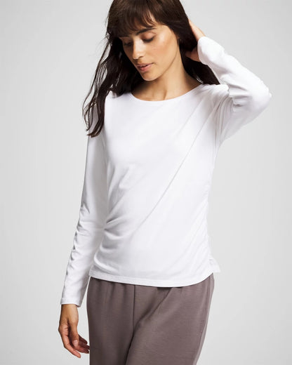 Soma Ruched Long Sleeve Pajama Tee