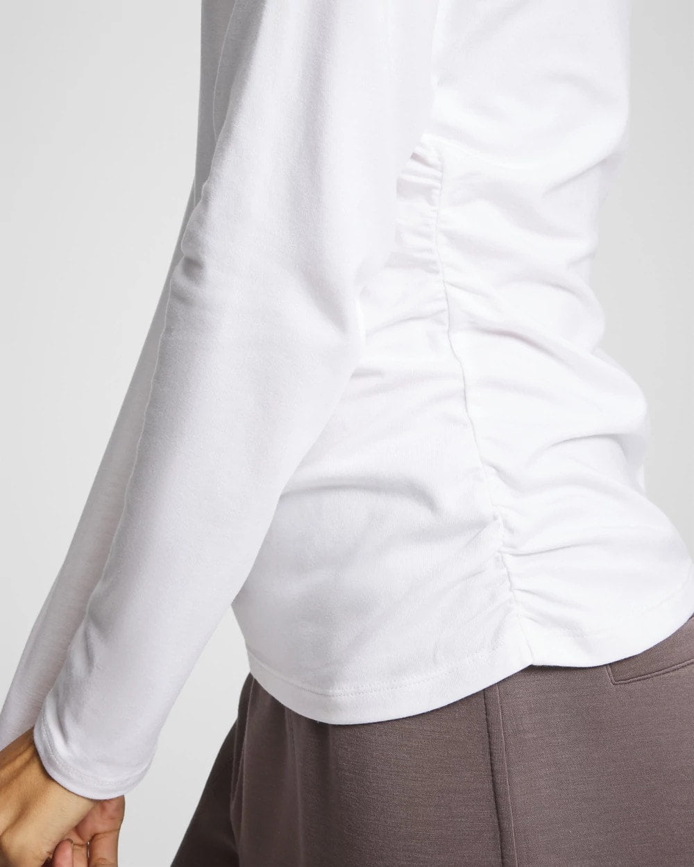 Soma Ruched Long Sleeve Pajama Tee