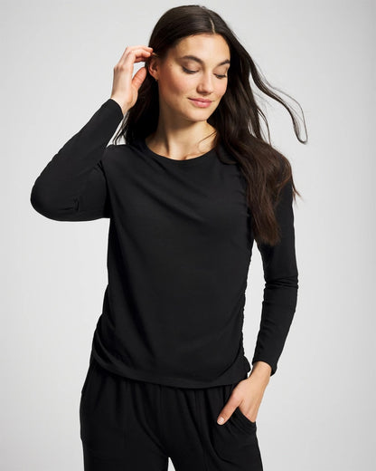 Soma Ruched Long Sleeve Pajama Tee