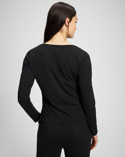 Soma Ruched Long Sleeve Pajama Tee