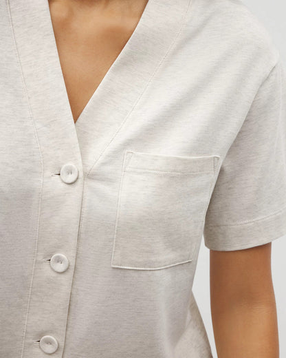 Soma Button-Front Pajama Tee