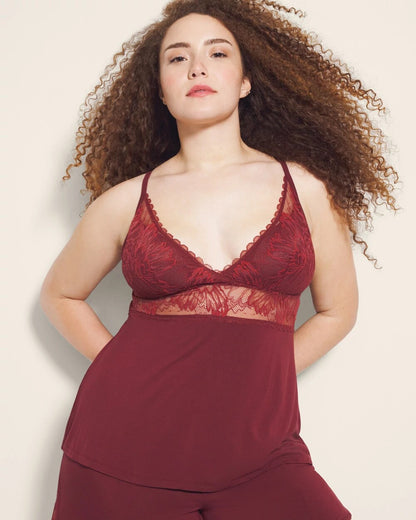 Soma Pajama Cami With Plunge Necklline