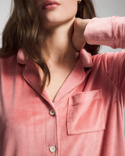 Soma Long-Sleeve Notch Collar Sleepshirt
