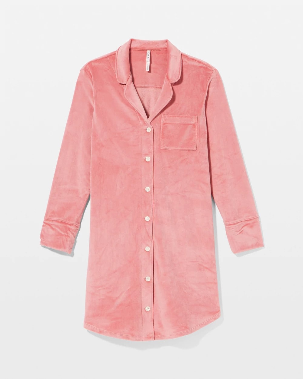 Soma Long-Sleeve Notch Collar Sleepshirt