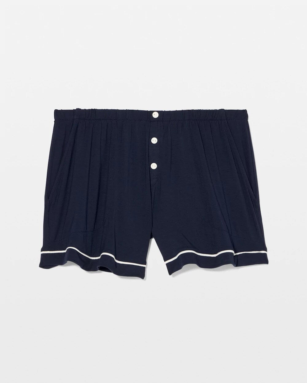 Soma Solid Piped Pajama Shorts