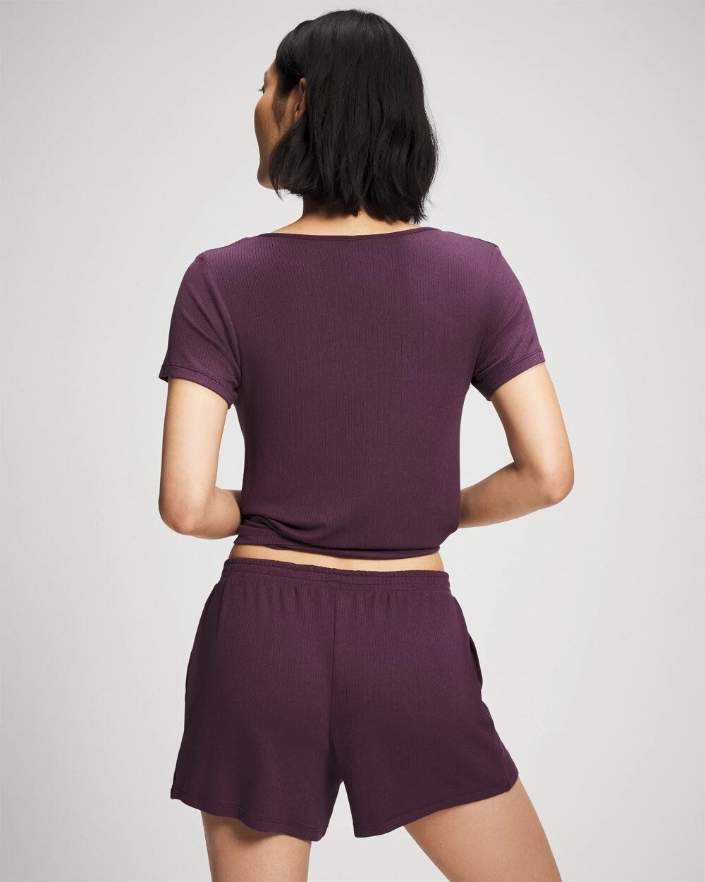 Soma Lightweight Rib Knit Pajama Shorts