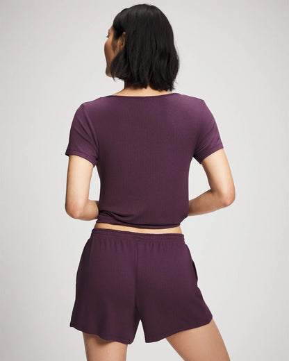 Soma Lightweight Rib Knit Pajama Shorts
