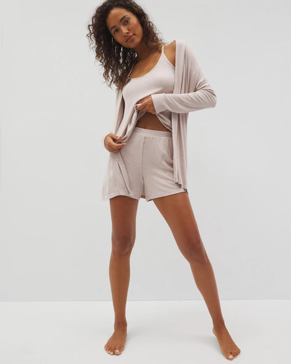 Soma Lightweight Rib Knit Pajama Shorts
