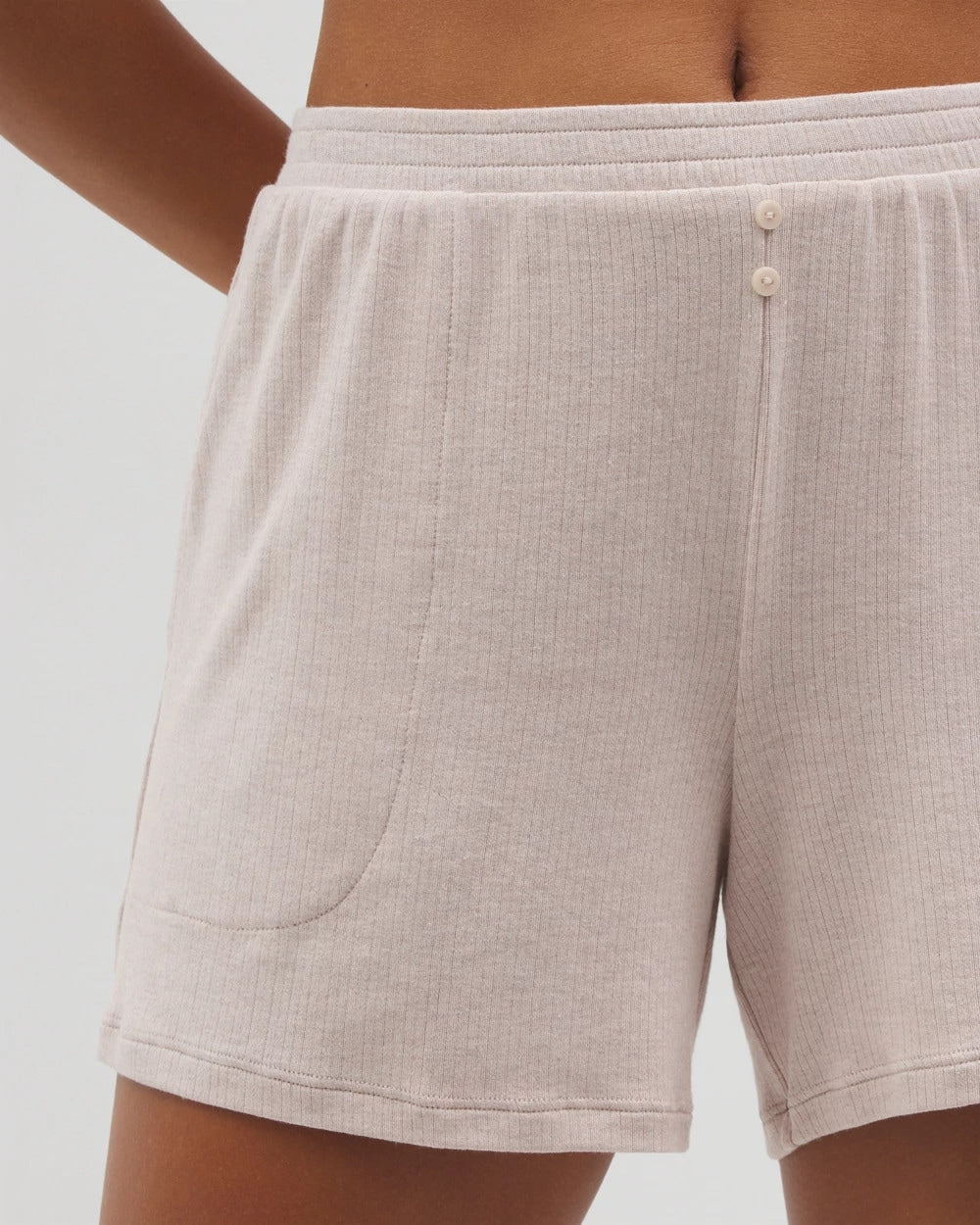 Soma Lightweight Rib Knit Pajama Shorts