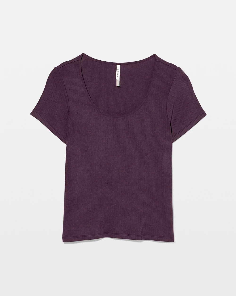 Soma Lightweight Rib Knit Short Sleeve Pajama Tee