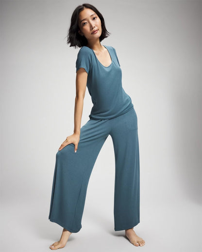Soma Lightweight Rib Knit Short Sleeve Pajama Tee