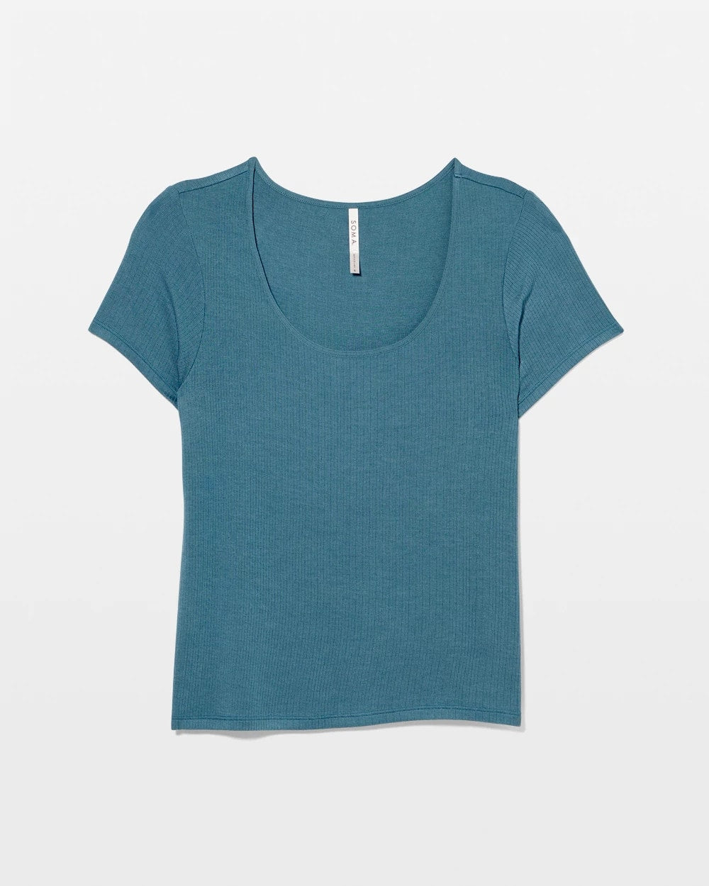 Soma Lightweight Rib Knit Short Sleeve Pajama Tee