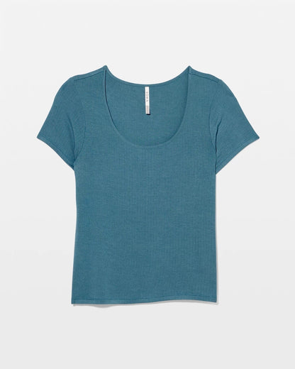 Soma Lightweight Rib Knit Short Sleeve Pajama Tee