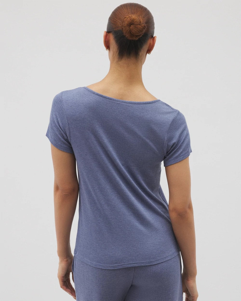 Soma Lightweight Rib Knit Short Sleeve Pajama Tee